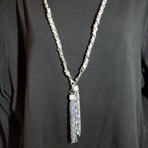 NEW Premier Designs Leather Beaded Lariat Necklace